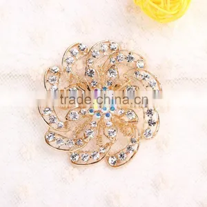 Rhinestone Flower Brooch Pins,Fashion Designs Crystal Rhinestone Brooch Pin for Dresses,wedding thumbnail-6