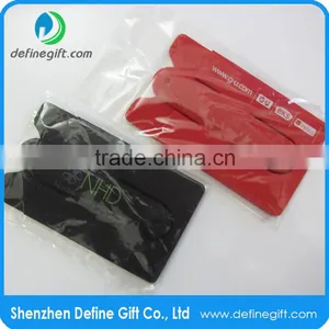 Promotion Gift Silicone Smart Wallet With Snap Stand for Cell Phone thumbnail-3