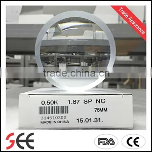 Wholesale 1.67 UV400 ASP MR-7 Ophthalmic Lenses Anti Blue Light thumbnail-1