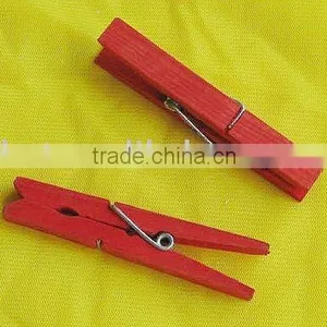 RED WOODEN CLOTHES PINS thumbnail-1