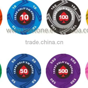Wholesale 10g Custom Ceramic EPT Poker Chip thumbnail-4