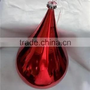 30cm Hanging Water Drop Shaped Large Plastic Christmas Ball thumbnail-3