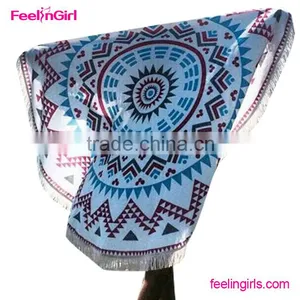 Polyester Blanket Table Cloth Yoga Mat Pool Home Shower Round Beach Towel thumbnail-1