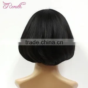 2015 Hot Sale Cheap Synthetic Hair Black Short Bob Wigs thumbnail-2