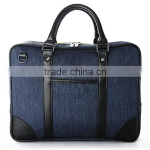 Oxford Cross Body Laptop Messenger Shoulder Bag Washed Canvas Men Handbag thumbnail-1