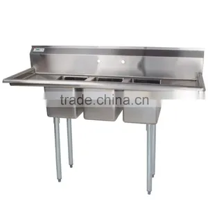 Commercial Compartment Sink With Compartments thumbnail-4