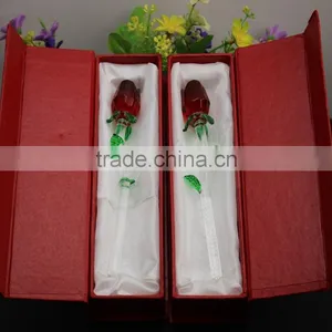 2016 Latest Design Romantic Crystal Rose Flower for Wedding Favors 160*25mm Red /pink Hot Selling thumbnail-2