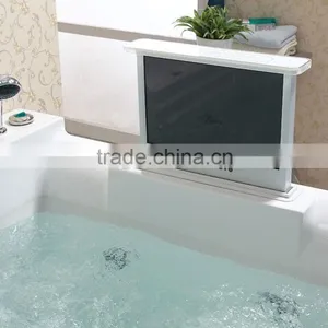 2016 Freestanding Glass Apron Jet Water Spa Surf Tub Whirlpool Bathtub thumbnail-2