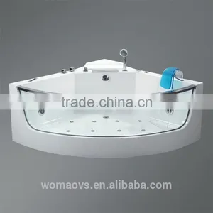 Indoor Clear Glass Window Acrylic Sexy Massage Bathtub thumbnail-5