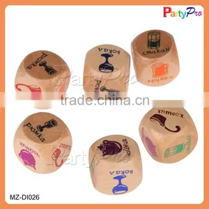 2015 New Design Promotion China Wholesale Dice Game Dice With Letters Custom Engrave Dice thumbnail-1