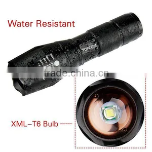 2000 Lumen Handheld Flashlight LED XML T6 Water Resistant Camping Torch Adjustable Focus Zoom Tactical Flashlight Quality Choice Mo thumbnail-2
