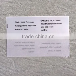 Printed Satin Tape Silk Washing Care Label for Arab Headscarf thumbnail-2