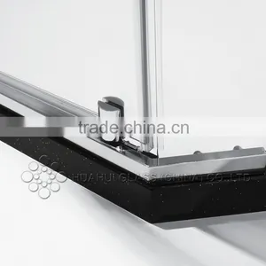 6mm Rectangle Hinged Tempered Clear Glass Shower Enclosure Frameless for Bathroom With CE ANSI IOS AS/NZS 2208 Certificates thumbnail-4