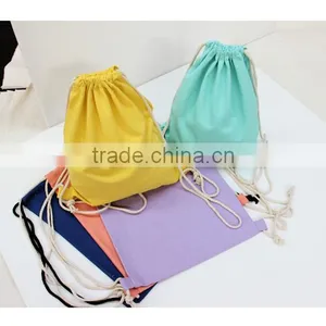 Colorful Canvas Drawstring Travel Bag School Bag thumbnail-2