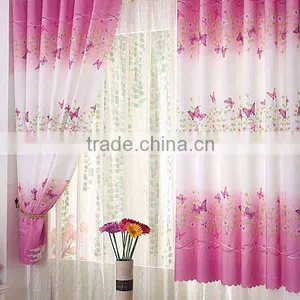 100% Polyester Floral Chinese Style Curtains thumbnail-1