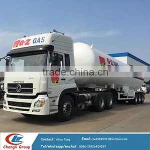 Lpg Gas Semi Trailer Road Tank, 3 Axles Lpg Tanker Trailer 20Tons thumbnail-2