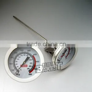 Q02 BAKEST Portable Oven Roast Cake Deep Fry Frying Fried Food Clock Meat Cook Dial Stainless Steel Thermometer thumbnail-1