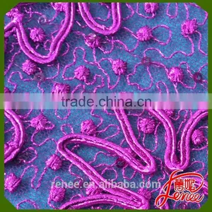 LATEST COLORFUL & FASHIONABLE DESIGN EMBROIDERY FABRIC WHOLESALE thumbnail-1