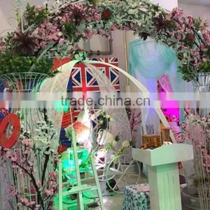 New Arrival Artificial Flowers Wedding Backdrop Door Decoration Large Stage Backdrop thumbnail-2