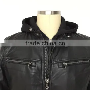 2016 Popular New Style Men PU Jacket thumbnail-3