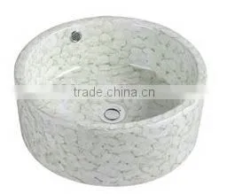 Round Beautiful Modern Design Bathroom Porcelain Basin thumbnail-1
