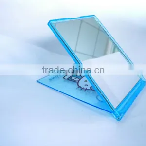 ABS Mirror,square Mirror, Blue Hello Kitty Mirror, Standing Mirror, Portable Fold Cosmetic Mirror thumbnail-5