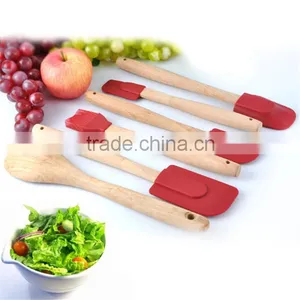 FDA LFGB Standard High Quality Silicone Spoon Brush Flexible Set Silicone Spatula thumbnail-1