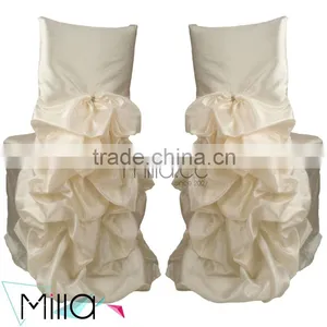 Taffeta Ruffled Chiavari Chair Covers for Weddings thumbnail-1
