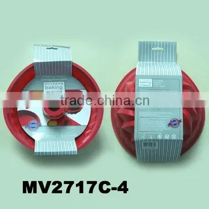 KITCHEN ECO- FRIENDLY HOT SELLING SQUARE TYPE SHAPE SILICONE COLORFUL HIGH HOT CAKE MOULD MOLD IN PVC BOX thumbnail-4