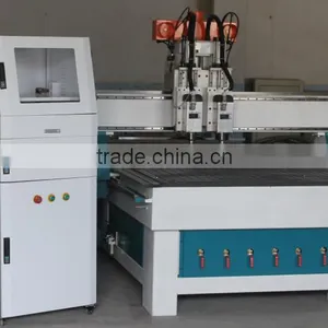 China Factory Cheap Price Three Independent Heads Cnc RouterTJ1325 for Carving /engraving /milling thumbnail-3