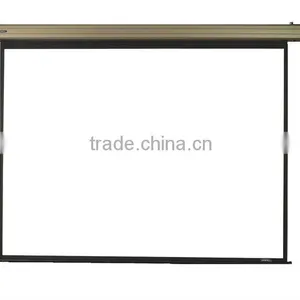 16/9 Electric Projector Screen for HD Home Cinema LED Digital Projector Motorized Screen for Indoor Matt White Proyector Screen thumbnail-2