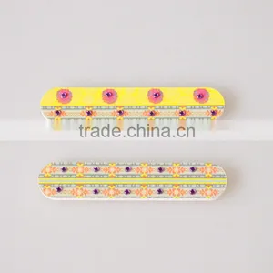 Wholesale Custom Bling Acrylic Rhinesone Nail File Emery Board Nail Care Coloful Nail File Factory thumbnail-1