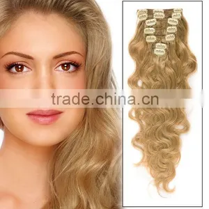 2015 New Human Clip on Hair Extension thumbnail-4