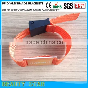 Customized Logo RFID Woven Wristbands ,for Event Use RFID Woven Wristbands thumbnail-6