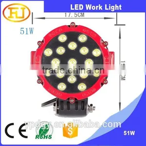 12V Led Work Light / 51w Led Work Light Auto Parts thumbnail-1