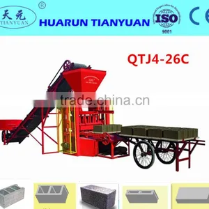 QTJ4-26C Semi Automatic Concrete Block Making Machine for Making Cement Bricks Blocks for Sale thumbnail-1