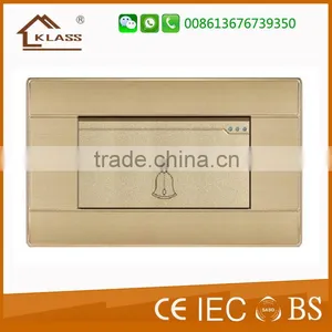 Wenzhou Switch Factory Hot Selling Push Button Electrical Bell Switch, Door Bell Wall Switch thumbnail-1