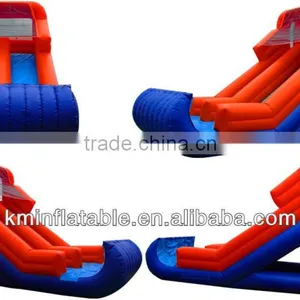 Red Inflatable Water Slide Twist thumbnail-1