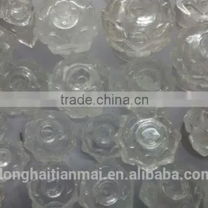 2015 New Product Natural Clear Quartz Crystal Lotus Candle Holder From Buddha thumbnail-1