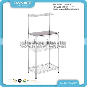 NSF Wire Chrome Stainless Steel Kitchen Storage Rack thumbnail-4