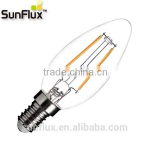 Flicker Free COB Filament Led Candle Bulb E14 2w thumbnail-1
