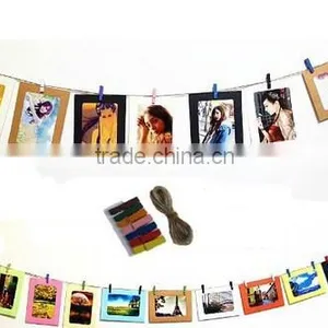 Multi-Color DIY Hanging Paper Photo Frames Set of 10 thumbnail-1