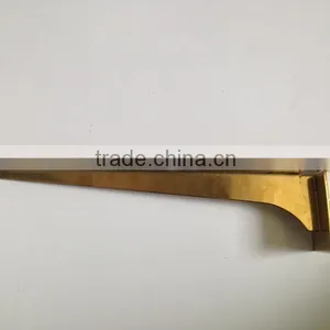 Golden Glass Brackets,Slatwall Shelf Brackets,glass Support thumbnail-3