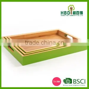 Eco-friendly Wooden Tea Tray/wooden Coffee Serving Tray Wholesale thumbnail-4