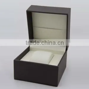 Luxury Customized High Quality Black Leather Watch Box thumbnail-1