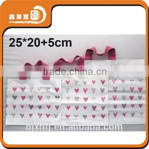 Custom Shopping Printing Packaging Plastic Bag Flexiloop Handle thumbnail-5