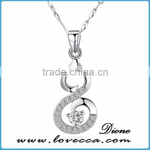 New Wholesale Best Price Bat Silver Crystal Sterling Silver Pendant Necklace thumbnail-4