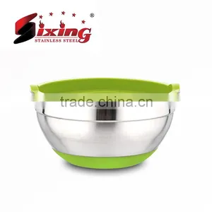 High Quality Stainless Steel Bowl/Mixing Bowl/Salad Bowl With Silicone Base thumbnail-3