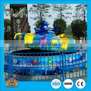 Outdoor Fun Rides Cheap Carnival Game Ride Sea Disc Turntable Ride for Sale thumbnail-1