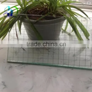 6mm 6.5mm 7mm Clear Wired Glass With CE ISO9001 Wired Glass Pattern Glass thumbnail-5